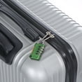 thumbnail image 7 of Security Steel Cable with 4 Digit Combination Lock, 2 Set 1.6Ft Coated Safety Wire Rope Double Loop Padlock, Green, 7 of 7
