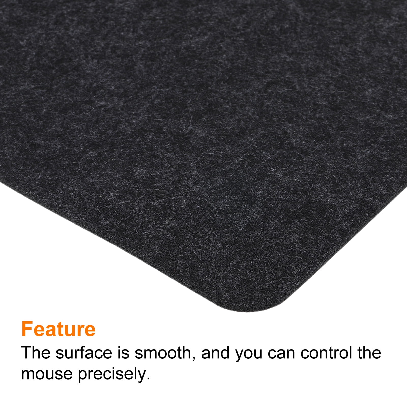Unique Bargains Desk Mat Protector, Felt Dual Side Mouse Pad Writing Dark Gray 33x70
