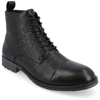 Thomas & Vine Avrum Leather Cap Toe Chukka Boot (Men)
BLACK, Size 13 NEW Thomas & Vine Mens Avrum Lace-up Cap-toe Ankle Boot  main image 4