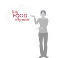 thumbnail image 2 of Let Thy Food Be Thy Medicine Kitchen Wall Art Cooking Quote Decal, 2 of 4
