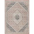 thumbnail image 1 of LR Resources DUNEC81668SWH7995 Oriental Rectangle Area Rug - Soft Pink & Gray, 1 of 1