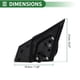 thumbnail image 5 of Reemplazo de espejo lateral derecho Unique Bargains para NISSAN SENTRA 2013-2015 No.963733TH3A Negro 5 Pines Ajuste de espejo eléctrico Plegado manual Cristal de espejo calefaccionado, 5 of 7