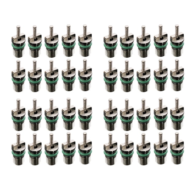 40Pcs Car AC R134A Válvula Core Needles Surtido 134A Refrigerante A Prueba de