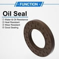thumbnail image 3 of Unique Bargains Universal Oil Seal TC Double Lip W Steel Spring Seal Ring Rotary Shaft Seal High Pressure FKM Rubber Brown 2 Pcs 50x90x10mm, 3 of 7