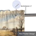 thumbnail image 5 of Western Horse Curtain Valance for Kitchen Rustic Farmhouse Animal Barn House Vintage Country Rod Pocket Valances for Bedroom Living Room Dining Room 54 by 18 in, 1 Panel, 5 of 6