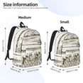 thumbnail image 3 of Yiaed Rice Harvest Print Backpack, Premium Laptop Backpack, Travel Backpack for Women, Lightweight Backpacks, Comfortable Back Pack-Medium, 3 of 7