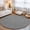 Gray, variant on Beige Solid Washable Living Room Rugs 5'x8', Minimalist Cloth Cream Khaki Linen Texture Rustic Washable Throw Large Area Rug Non-Slip Sturdy Edge Binding Carpet for Living Area Kitchen Office