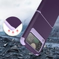 thumbnail image 6 of Allytech Galaxy Z Flip 3 Case, Rugged Military Grade Protection Shockproof Hinge Protection Anti-Scratch Bumper Phone Case Cover for Samsung Galaxy Z Flip 3 - Darkpurple, 6 of 6