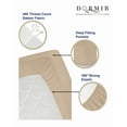 thumbnail image 4 of Dormir Fine Linen 100% Cotton Full Sheets Set, 400 Thread Count Sateen, 4 Piece Sheets Set, Color Beige, 4 of 7