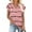 Pink, variant on Sakmal Short Sleeve Ladies Tops Plus Size White V-Neck Floral T-Shirts Ladies Shirts