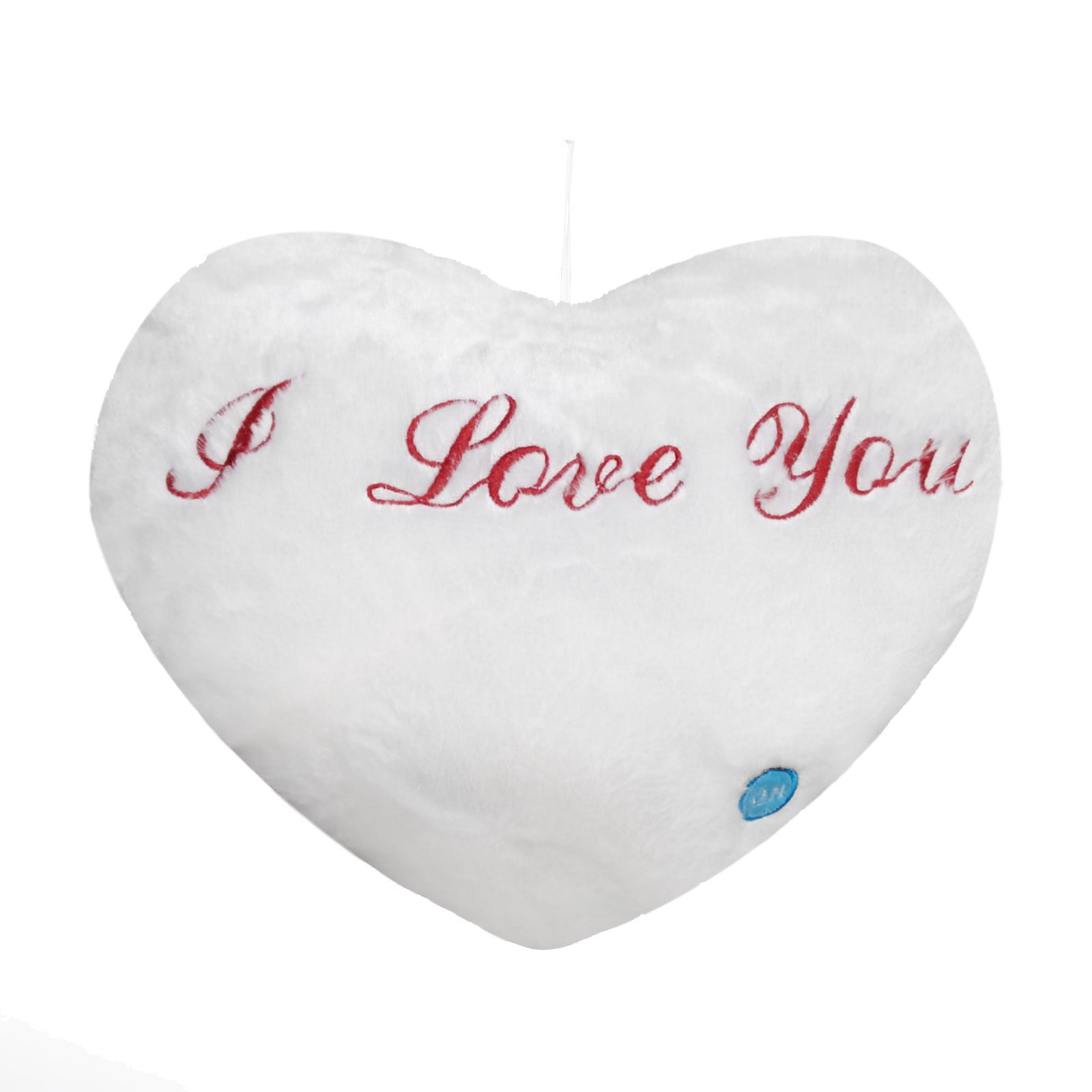 Fashion Heart Style Glowing LED Pillow 7 Color Changing Light Up Soft Cushion 