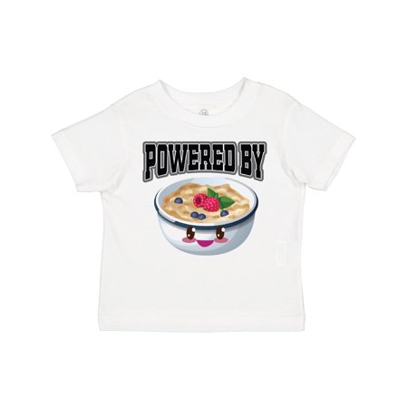

Inktastic Powered by Oatmeal Gift Toddler Boy or Toddler Girl T-Shirt