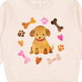 thumbnail image 3 of Inktastic Cute Puppy Valentine with Hearts and Bones Toddler Sweatshirt, 3 of 4
