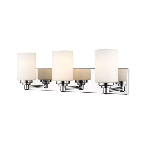 3 Light Bath Vanity-7.5 Inches Tall And 23 Inches Wide-Chrome Finish Z-Lite 485-3V-Ch
