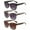 3 Pairs of different color, variant on 3 Pairs of Square Bifocal Oversized Reading Glasses 3.5 for Men Fishing, Plastic Spring Hinge Temple Readers, Classic Presbyopic Sunglasses +3.50