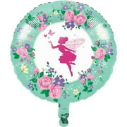 Creative Converting 340476 Floral Fairy Mylar Balloon