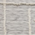thumbnail image 6 of Woven Paths Della Gray/Natural Woven Striped Fringed Ultra-Soft Cotton Throw Blanket, 50" x 60", 6 of 6