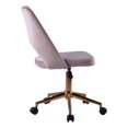 thumbnail image 5 of Impressions Vanity Maya Vanity Chair with 360 Degree Rotation, Modern Makeup Desk Chair (Pink Velvet), 5 of 8