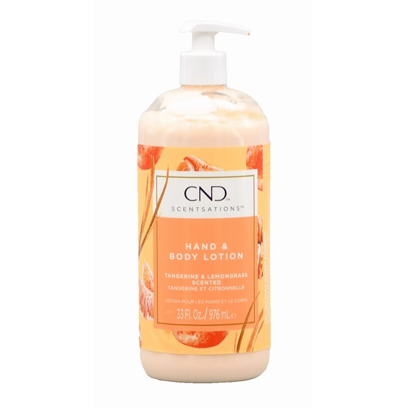 Scentsations - Mandarina y hierba de limón de CND para unisex - Loción para manos y cuerpo de 31 oz