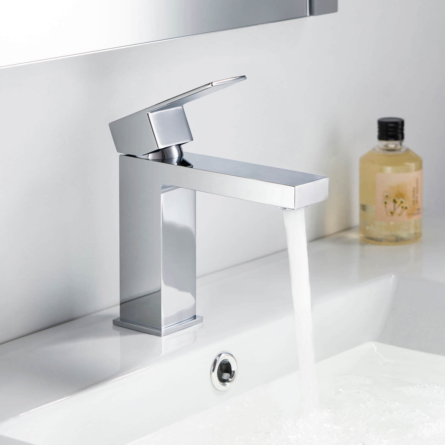 Kibi Single Handle Bathroom Sink Faucet with Pop Up Drain