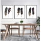 thumbnail image 1 of Wekity Feather Wall Art Canvas Print Poster, Simple Fashion Oil Painting Art Drawing Decor for Home Living Room Bedroom Office and Children's Room (Se, 1 of 5