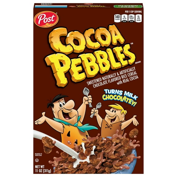 Pack of 2 Post Cocoa Pebbles Cereal, 11 oz (Package May Vary)