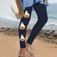 thumbnail image 2 of Bzhegqhd Halloween Printed Pants for Women Glow in Dark Skeleton Leggings High Waisted Party Costume Pants Stretch Joggers Casual Festive Night Out Bottoms Pumpkin Bat Design, 2 of 4