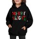 thumbnail image 4 of Sudadera con capucha para niñas y niños, sudadera de manga larga con cuello redondo y estampado de moda, jersey con bolsillo, sudadera de poliéster para niñas, 4 of 8
