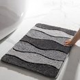 thumbnail image 4 of Bathroom Rug Mat Extra Soft Absorbent Bath Rugs Shower Floor Rugs Soft Carpets for Bathroom Shower Non-Slip Washable, Quick Dry Bathroom Essentials for Home Spa Bathroom Laundry Decor, 16x24 Inch, 4 of 6