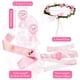 thumbnail image 2 of Kit de fajas de maternidad Xinnun, 5 unidades, corona de flores, color rosa, para baby shower, 2 of 7