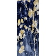 thumbnail image 2 of Carson, Danielle 12x24 White Modern Wood Framed Museum Art Print Titled - Indigo Nature with Gold II, 2 of 4
