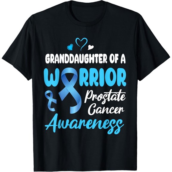 Exquisite and comfortable-I Wear Light Blue Granddaughter Of A Warrior Prostate Cancer T-Shirt