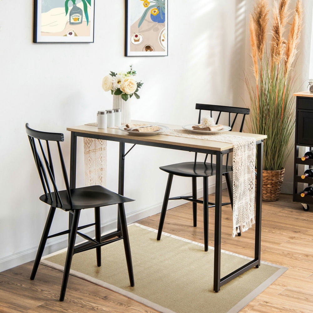 Demi Bonn L Shaped Computer Desk and Writing Workstation for Home and Office, Natural