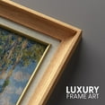 thumbnail image 5 of IDEA4WALL Premium Frame Wall Art Claude Monet Watercolor Forest Lake Reflection Classic Canvas Print Antique Countryside Fine Art Classic Historic Artwork for Home Decor - 26"x26" Natural, 5 of 5