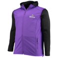 thumbnail image 2 of Men's Dunbrooke Purple/Black Minnesota Vikings Big & Tall Alpha Full-Zip Hoodie Jacket, 2 of 4
