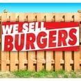 thumbnail image 1 of We Sell Burgers 13 oz Vinyl Banner With Metal Grommets, 1 of 4