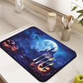 thumbnail image 3 of Halloween Horror Pumpkin Spooky Night Moon Castle Drying Mat for Dishes Kitchen Drying Mat Absorbant Collapsible 18x24 Inch Inch Dry Pad for Kitchen Fast Dry, 3 of 7