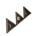 thumbnail image 3 of 3Pcs Rustic Wall Moon Phase Decor Traingular Wall Decoration for Bedroom Living Room, 3 of 6