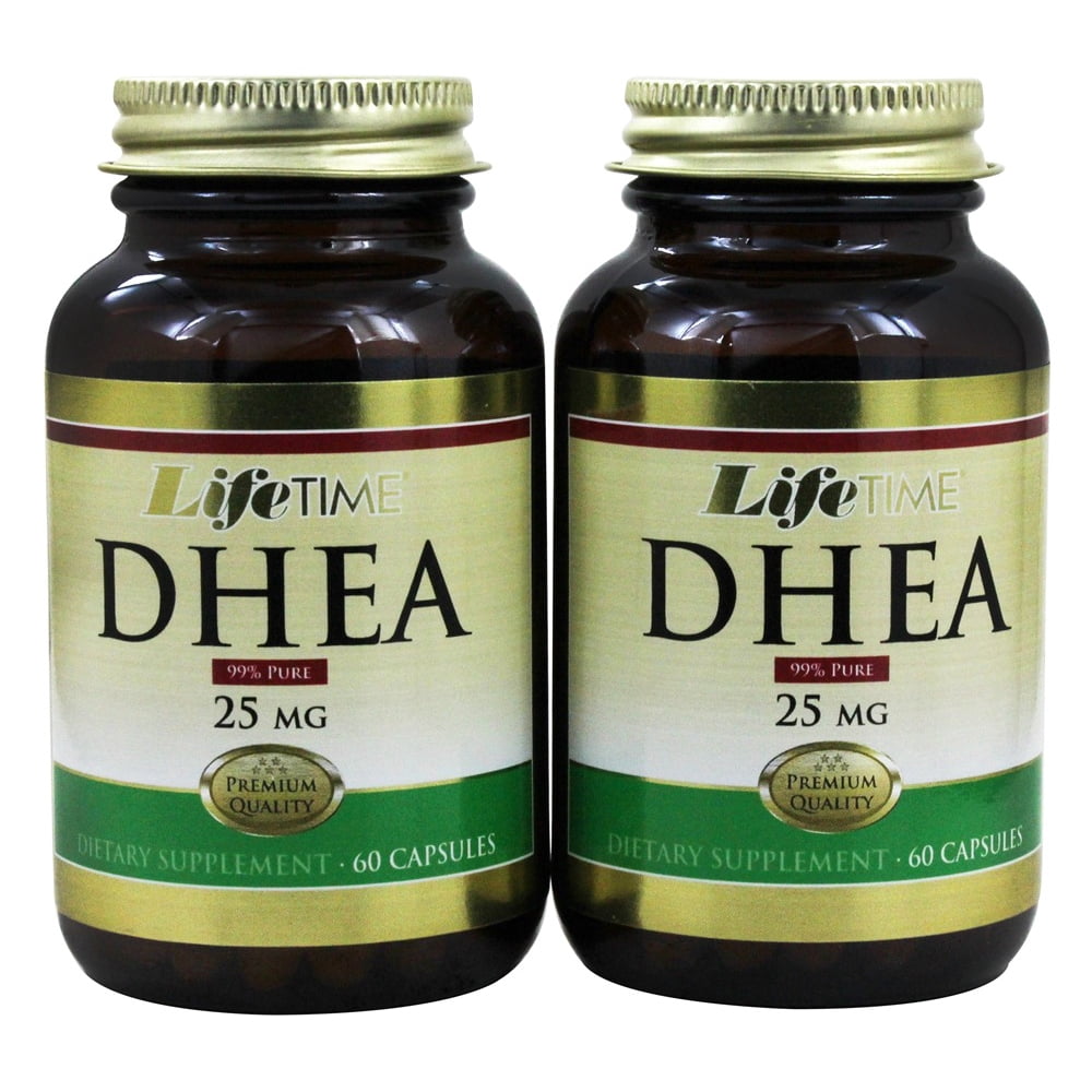 LifeTime Vitamins DHEA (60+60) Twin Pack 25 mg. 120 Capsules