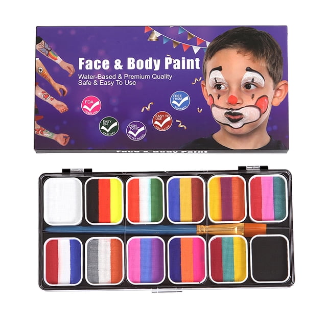 Children Body Paint,Face Body Paint Palette Makeup Face Paint Face Body Paint Top-Notch Performance