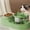 Green-GN-clearacne, variant on OEFNTAC Home and Kitchen 2-in-1 Cat Bowl Water Dispenser Feeding Bowl Automatic Circulating Drinking Feeder Neck Protector for Cats Dogs
