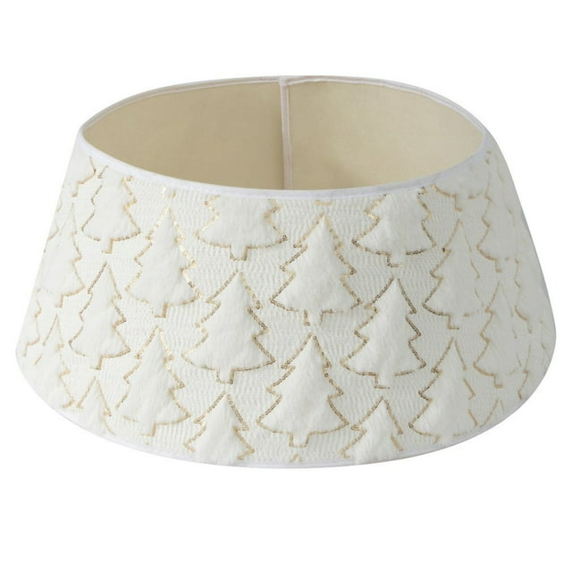 hengsof Handmade Christmas Tree Collar Tree Surround in Tree Shape Decorative Props for Tree Base Home Festive Displays Ideal for Christmas
