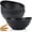 Black, variant on Homienly 9.6" Oval Serving Bowls Set of 4, 60 oz, Wheat Straw Material, Microwave & Dishwasher Safe, White