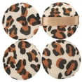 thumbnail image 5 of MUSEYA 4pcs Leopard Print Makeup Soft Cosmetics Powder Applicators For Loose Powder For Home Salon Use Makeup Lovers, 5 of 8