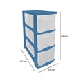 thumbnail image 3 of Cajonera Plastic Trends Florida chica 3 niveles Azul, 3 of 4