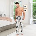 thumbnail image 6 of Top-kevin Multi- Border Collie Men's Pajama Pants Pjs Bottoms with Pockets Sleep Lounge Pants for Men, 6 of 13