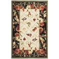 thumbnail image 3 of Safavieh Chelsea Shelton Novelty Wool Area Rug, Ivory/Black, 5'3" x 8'3", 3 of 12
