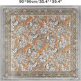 thumbnail image 2 of DEBGFS 35 Inch Wild Rag Cowboy Scarves for Men  Large Rancher Neckerchief Silk Feel  Oversize Western Bandana,darkorange,One Size, 2 of 6