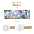thumbnail image 3 of Balery Colorful Koi Fish Funda Protectora para Almohada Corporal de Algodón Hipoalergénico con Cierre(55 x 21 pulgadas), Almohadas No Incluidas, 3 of 5