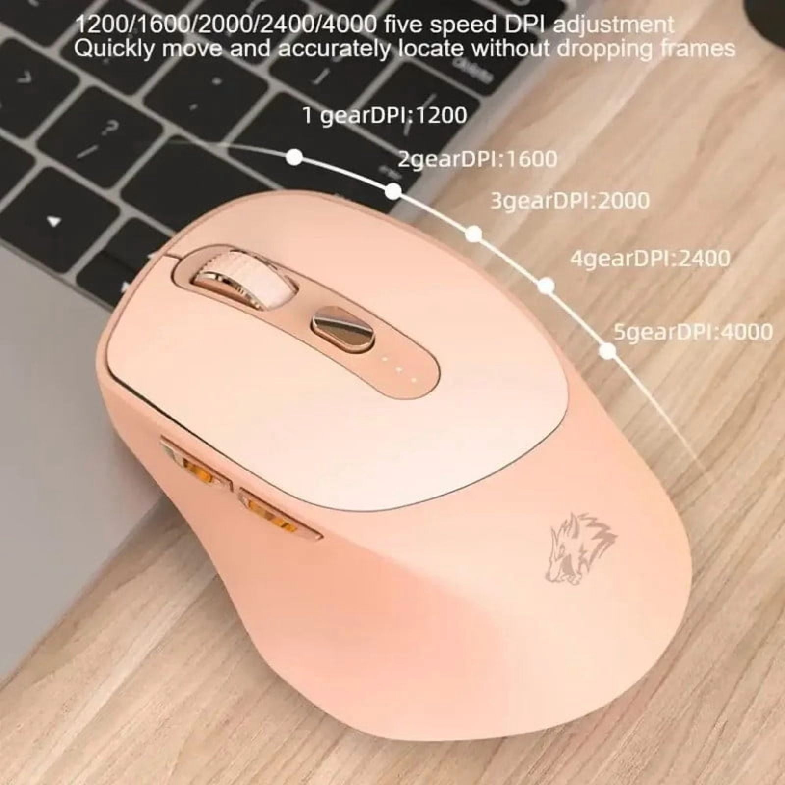 Free Wolf X7 Wireless Bluetooth Dual Mode Mouse Laptop Rechargeable Silent Office Gaming Mouse